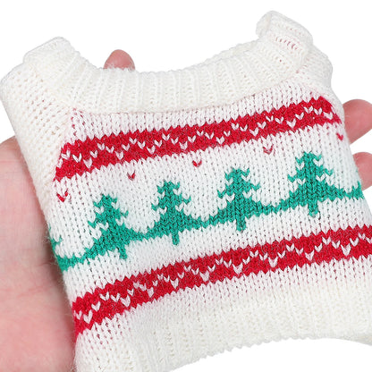 1Set Soft Small Pet Christmas Outfit Hat Sweater Costume Winter Clothes for Guinea Pig Bunny Hamster Rabbit Guinea Pig Clothes