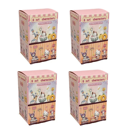 Original New Sanrio Family Dessert Series Memo Blind Box Hand-Made Decorative Ornaments Birthday Gift Message Collect Toys