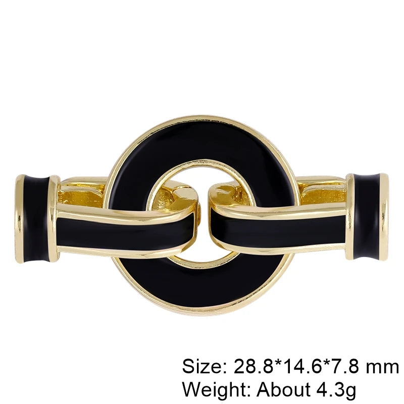 Juya Handmade Decorative Closure Fasteners Connector Clasp Hooks Accessories For DIY Beadwork Pearls Jewelry Making