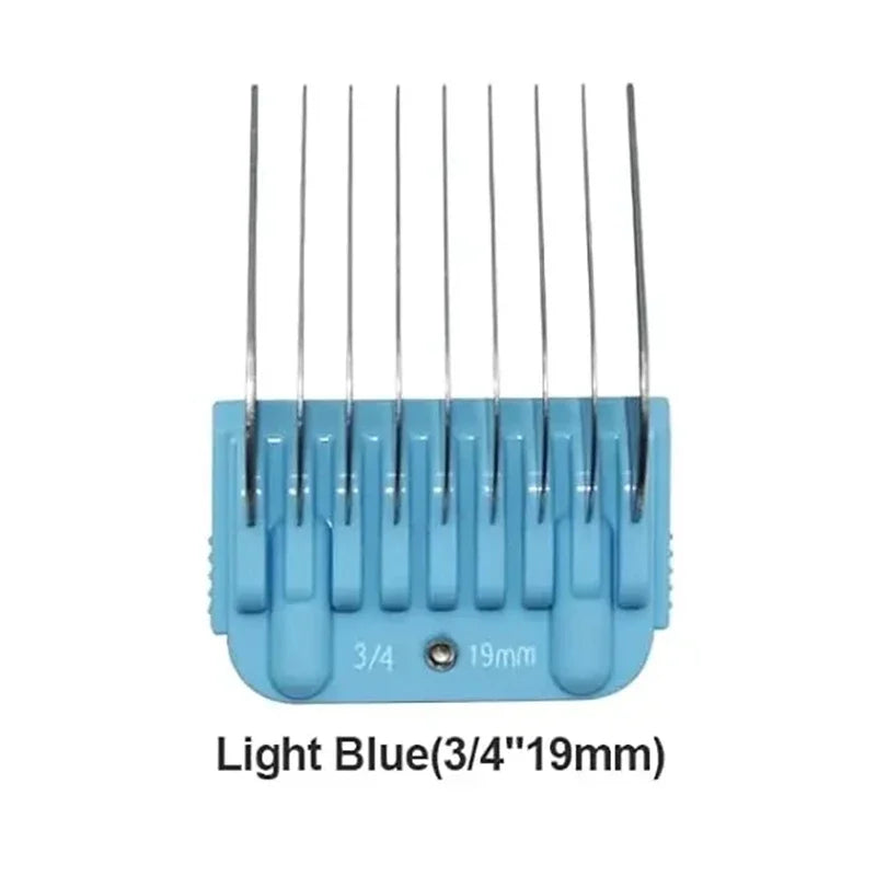 Pet 9 Color Stainless Steel Comb Set For Andis, Oster A5, Wahl KM Series Detachable Blade Animal Clippers (only size 10/15/30)