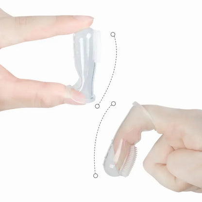 Dog Finger Toothbrush Dog Toothbrush Soft Finger Toothbrushes for Dogs Dental Care Pet Puppy Cat Tooth Brushing Tools Washable