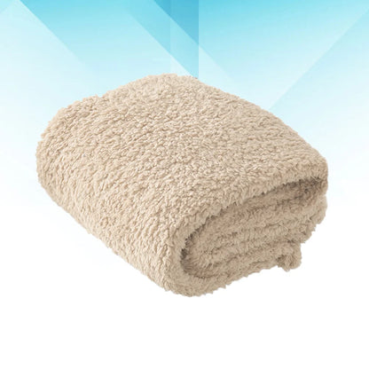 Dog Cat Blanket Size L Beige Cozy Mat Carpet Cushion for Winter Travel Pet Carpet Super Blanket