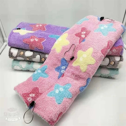 Heart Solf Cotton Plush Hamsters Playing Tunnels Winter Warm Nest for Ferret Guinea Pigs Squirrels Small Pet Toys Accessories