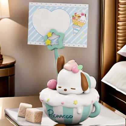 Original New Sanrio Family Dessert Series Memo Blind Box Hand-Made Decorative Ornaments Birthday Gift Message Collect Toys
