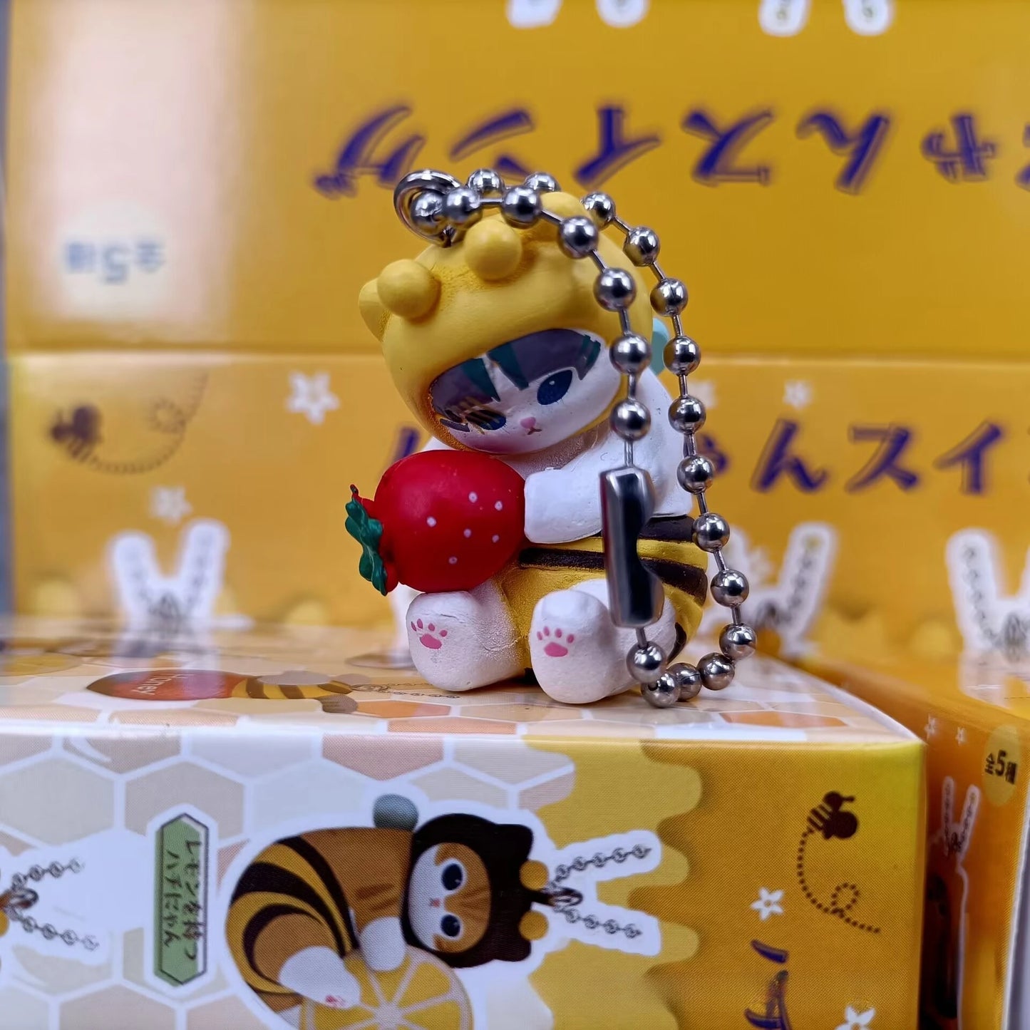 Shaped Mofusand Bee Blind Box Twisted Egg Bee Cat Anime Figure Ornament Cute Doll Handmade Model Decoration Toy Birthday Gift