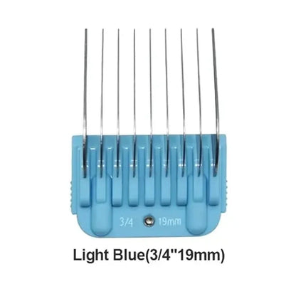 Pet 9 Color Stainless Steel Comb Set For Andis, Oster A5, Wahl KM Series Detachable Blade Animal Clippers (only size 10/15/30)