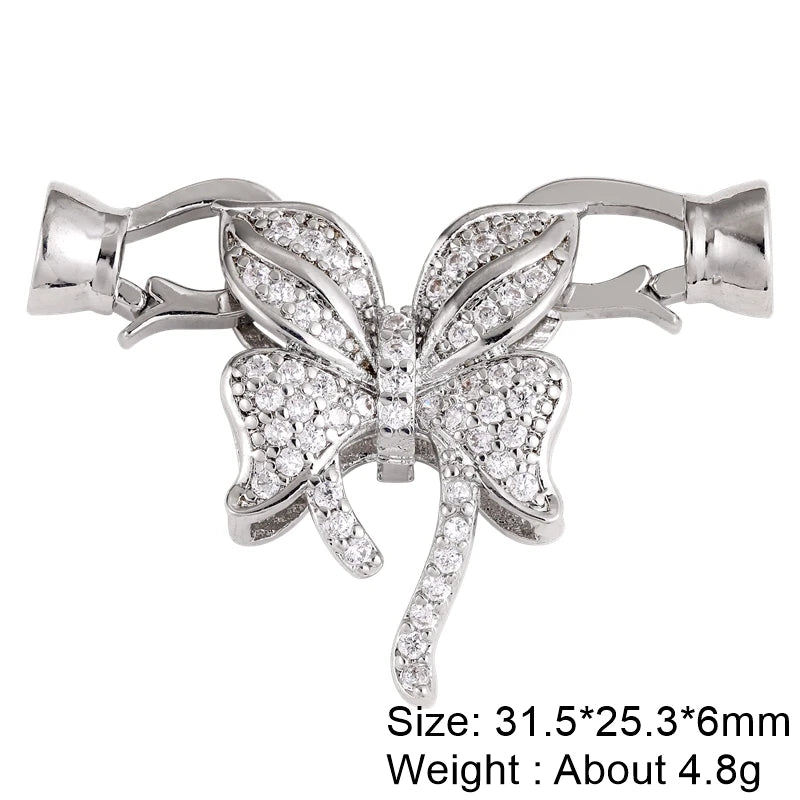 Juya Handmade Decorative Closure Fasteners Connector Clasp Hooks Accessories For DIY Beadwork Pearls Jewelry Making