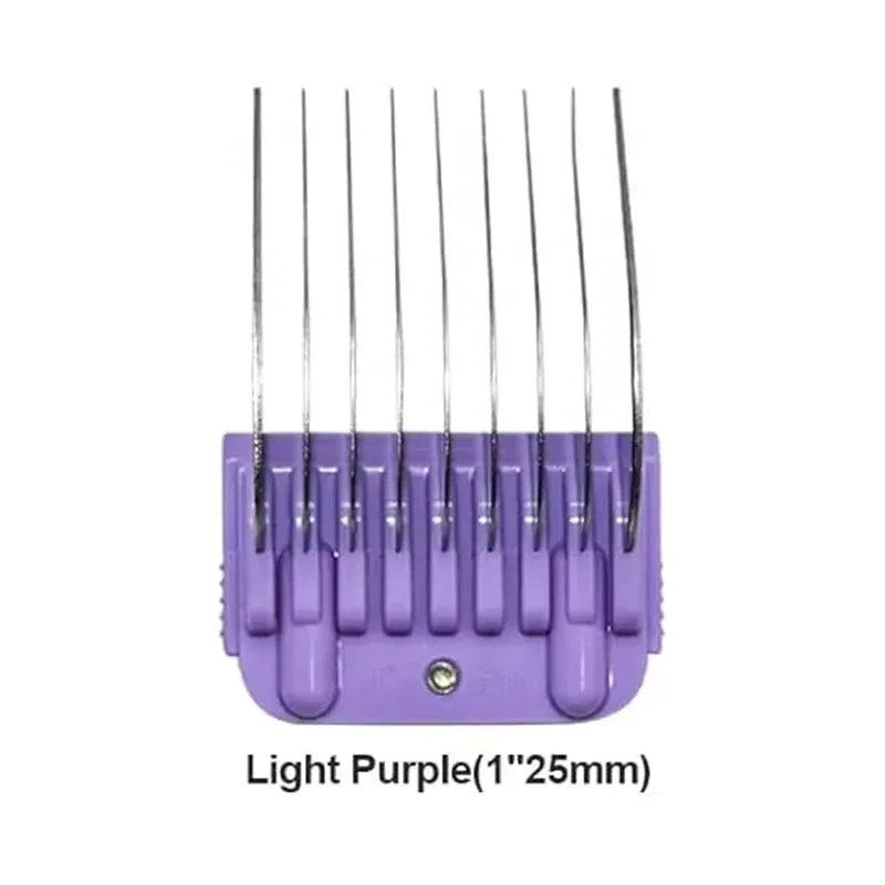 Pet 9 Color Stainless Steel Comb Set For Andis, Oster A5, Wahl KM Series Detachable Blade Animal Clippers (only size 10/15/30)