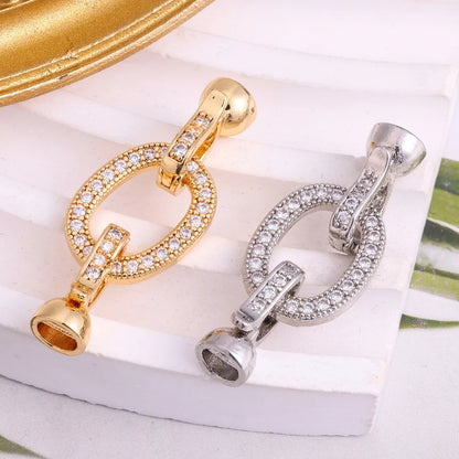 Juya Handmade Decorative Closure Fasteners Connector Clasp Hooks Accessories For DIY Beadwork Pearls Jewelry Making