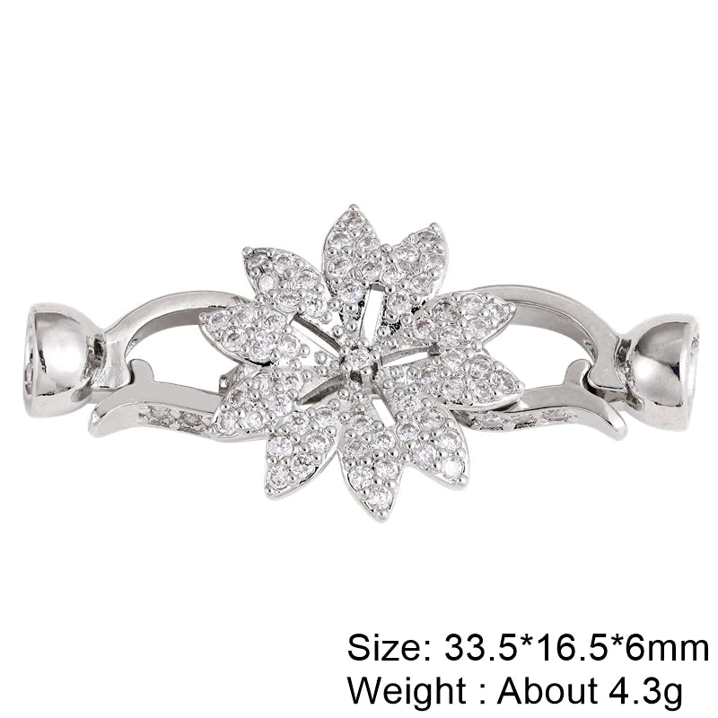 Juya Handmade Decorative Closure Fasteners Connector Clasp Hooks Accessories For DIY Beadwork Pearls Jewelry Making