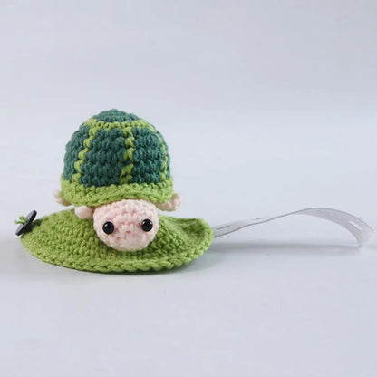 Turtle Shell Pet Outfit Cozy Knitted Turtle Sweater Set for Pet Tortoise Winter Costume Outfit with Elastic Strap for Halloween