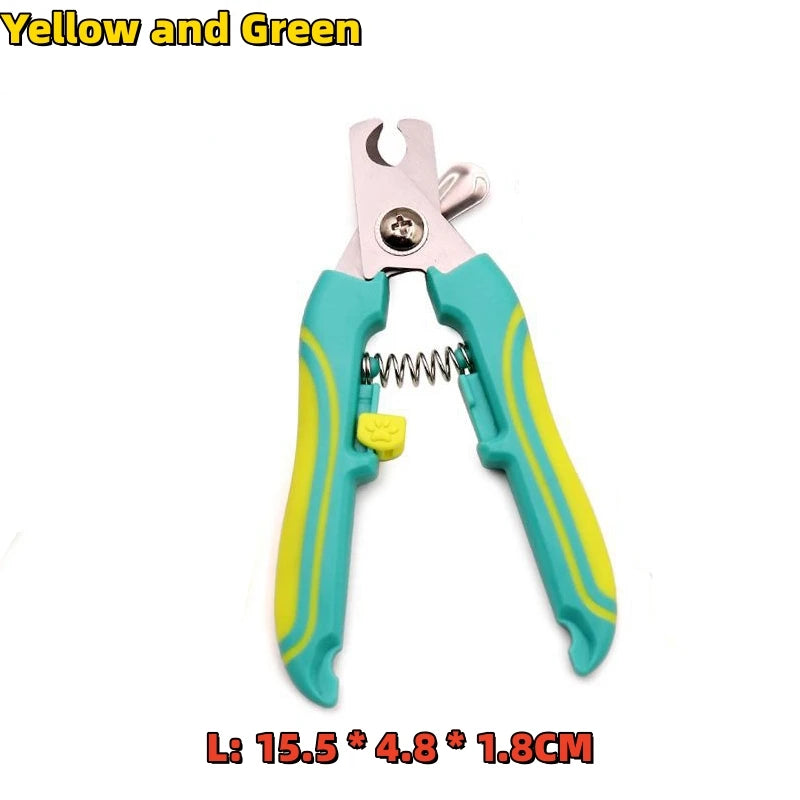 Dog Cat Nail Clippers Professional Stainless Steel Pet Nail Clipper with Safety Guard Cat Dog Claw Nail Scissors Pet Care Supply