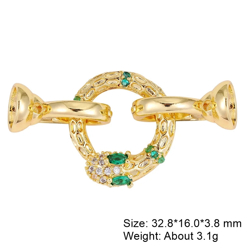 Juya Handmade Decorative Closure Fasteners Connector Clasp Hooks Accessories For DIY Beadwork Pearls Jewelry Making