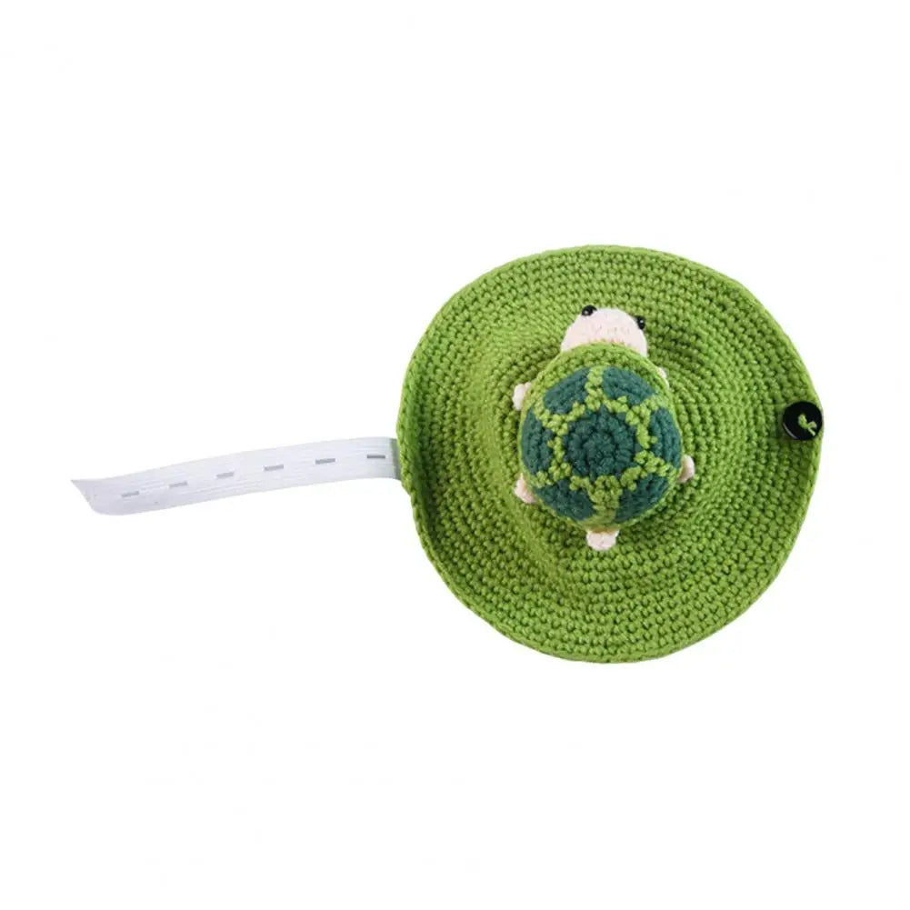 Turtle Shell Pet Outfit Cozy Knitted Turtle Sweater Set for Pet Tortoise Winter Costume Outfit with Elastic Strap for Halloween