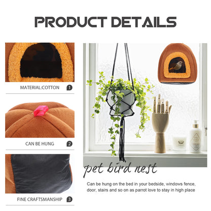 Small Pet Nest For Hamster Hedgehog Chinchilla Warm Sleeping Comfortable Bed Winter Resting Nest For Rabbits