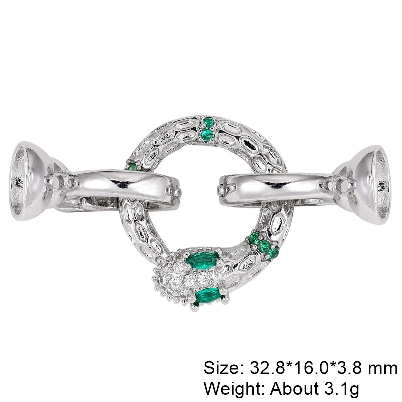 Juya Handmade Decorative Closure Fasteners Connector Clasp Hooks Accessories For DIY Beadwork Pearls Jewelry Making