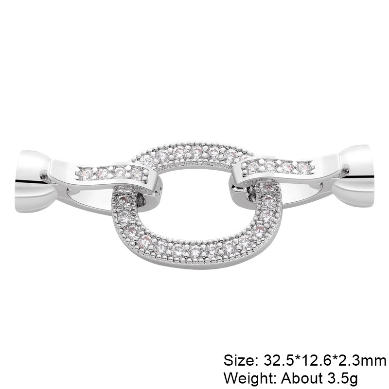 Juya Handmade Decorative Closure Fasteners Connector Clasp Hooks Accessories For DIY Beadwork Pearls Jewelry Making