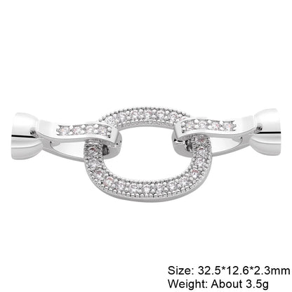 Juya Handmade Decorative Closure Fasteners Connector Clasp Hooks Accessories For DIY Beadwork Pearls Jewelry Making