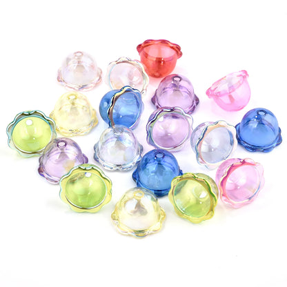 Glitter Wind Bell Spacer Jellyfish Beads Earrings Bracelet DIY Decoration Phone Chain Jewelry Making Accessories Handmade Charms