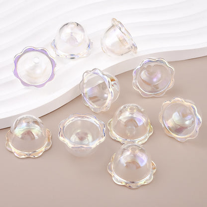 Glitter Wind Bell Spacer Jellyfish Beads Earrings Bracelet DIY Decoration Phone Chain Jewelry Making Accessories Handmade Charms