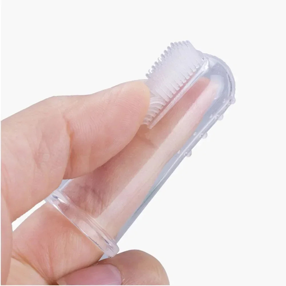 Dog Finger Toothbrush Dog Toothbrush Soft Finger Toothbrushes for Dogs Dental Care Pet Puppy Cat Tooth Brushing Tools Washable