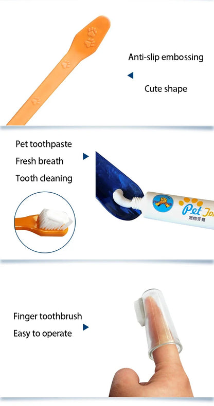 Toothbrush for Dog Toothpaste Finger Accessories Chiens Supplies Goods Cat Pet Dental Stone Silicone Brush Teeth Cleaning Animal
