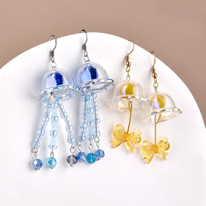 Glitter Wind Bell Spacer Jellyfish Beads Earrings Bracelet DIY Decoration Phone Chain Jewelry Making Accessories Handmade Charms