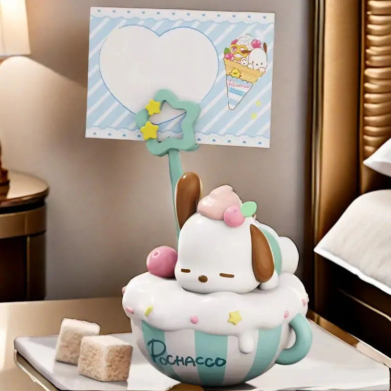 Original New Sanrio Family Dessert Series Memo Blind Box Hand-Made Decorative Ornaments Birthday Gift Message Collect Toys