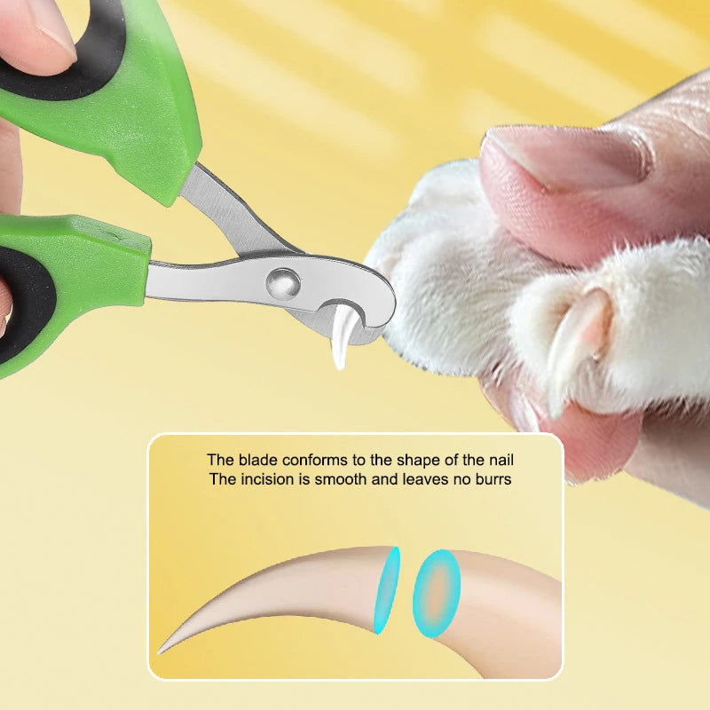 Pet Nail Grooming Clippers Trimmer Cat Nail Clippers Hole Avoid Over Cutting Pet Nail Clippers Professional Pet Paw Trimmer