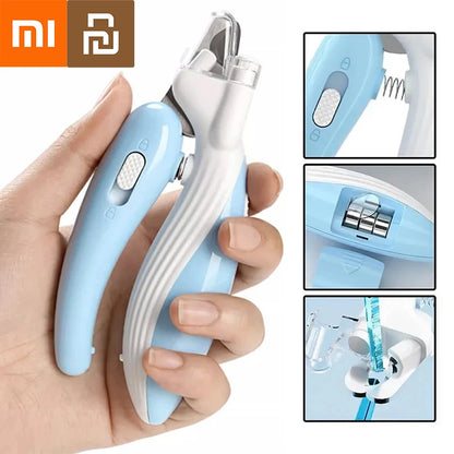 XiaomiYoupin Pet Nail Clippers with Led Light Pet Claw Grooming Scissors for Dogs Cats Small Animals Paw Nail Trimmer Pet Supply