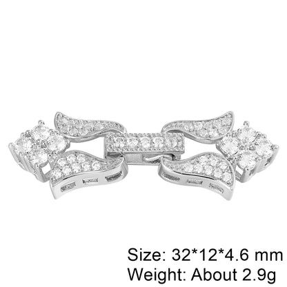 Juya Handmade Decorative Closure Fasteners Connector Clasp Hooks Accessories For DIY Beadwork Pearls Jewelry Making