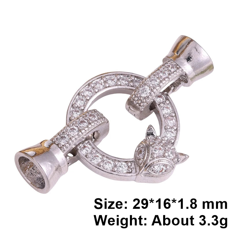 Juya Handmade Decorative Closure Fasteners Connector Clasp Hooks Accessories For DIY Beadwork Pearls Jewelry Making