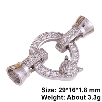 Juya Handmade Decorative Closure Fasteners Connector Clasp Hooks Accessories For DIY Beadwork Pearls Jewelry Making