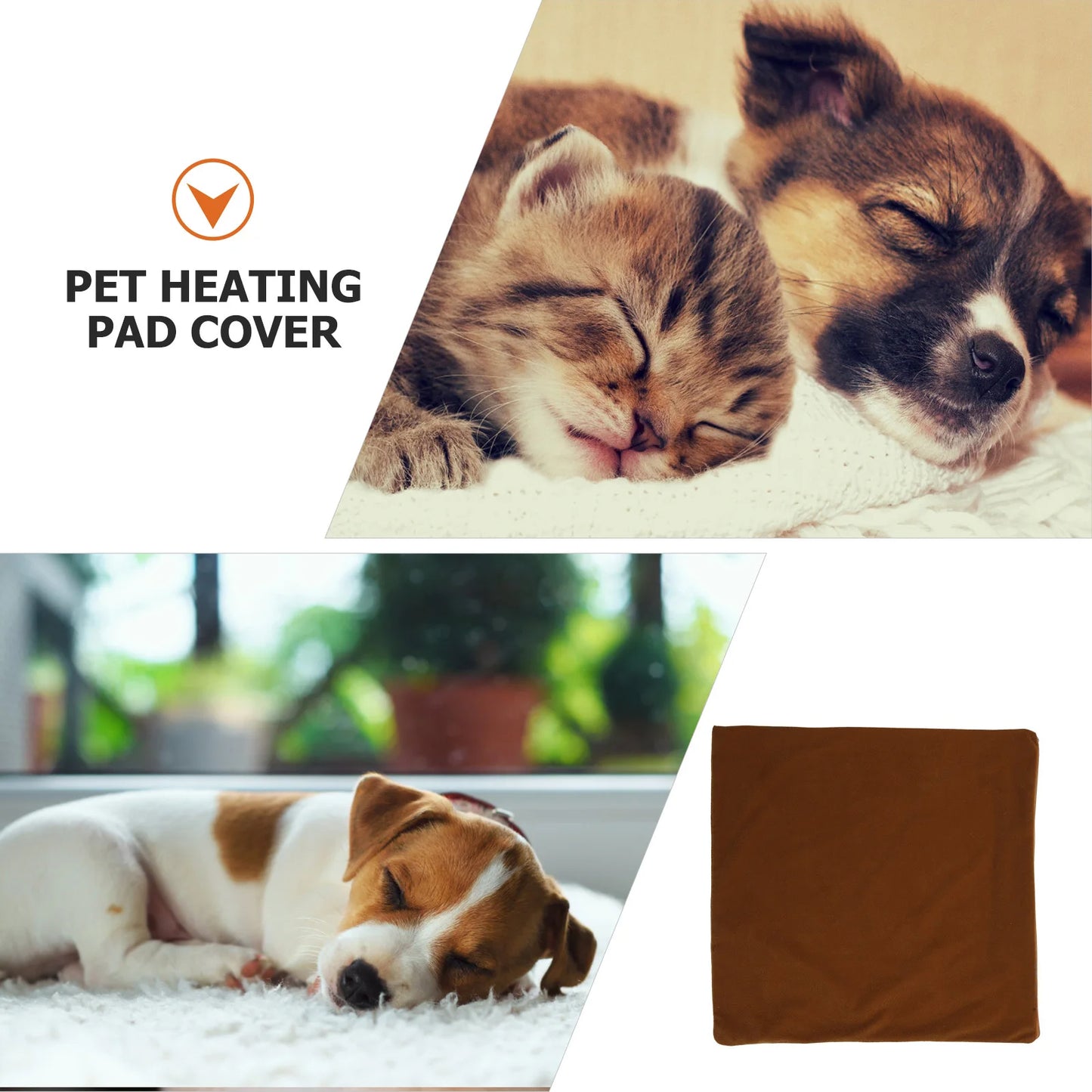 Pet Heating Pad Cover Electric Heated Blanket Protector Durable Washable Cat Dog Mat Winter Supply Pet Heating Pad