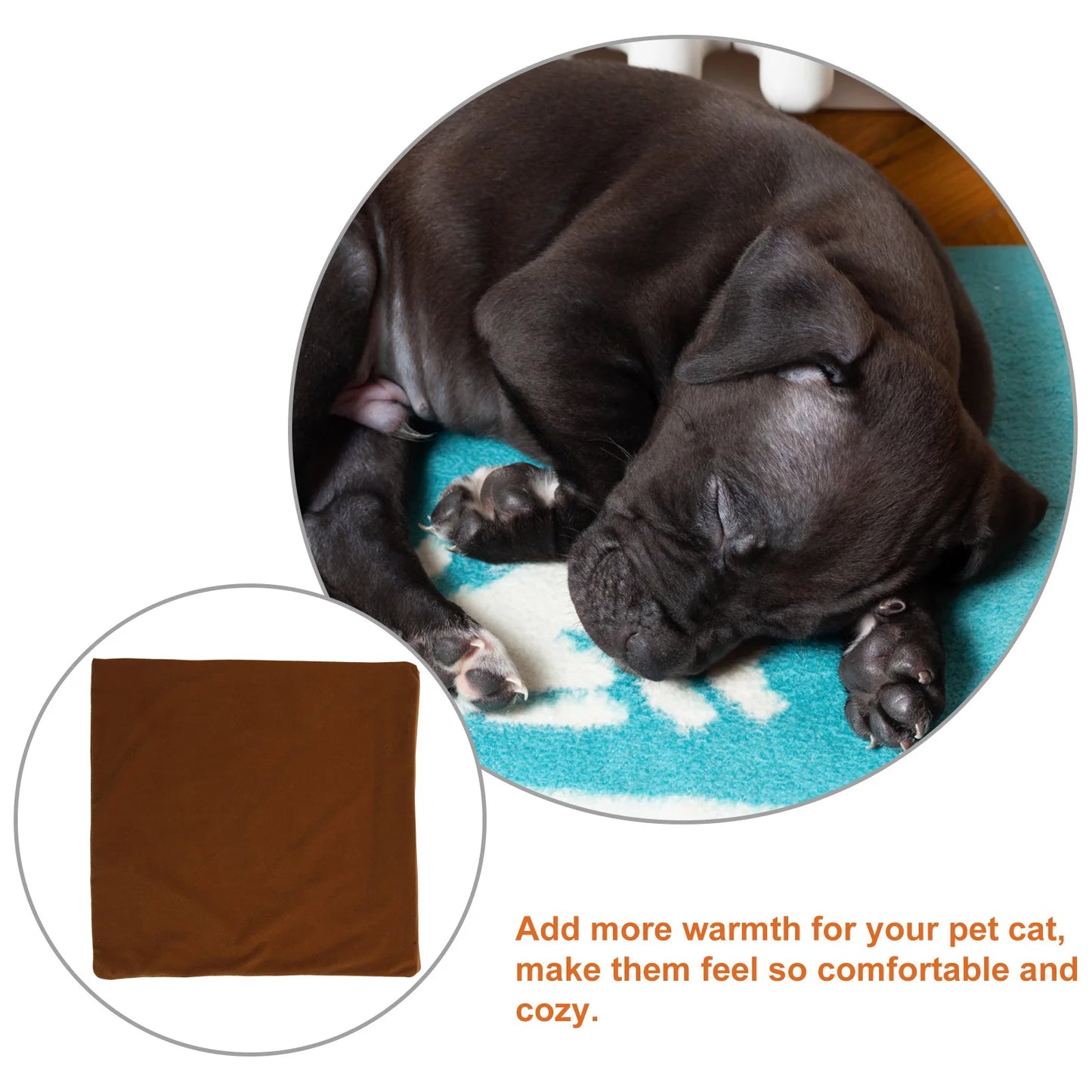 Pet Heating Pad Cover Electric Heated Blanket Protector Durable Washable Cat Dog Mat Winter Supply Pet Heating Pad