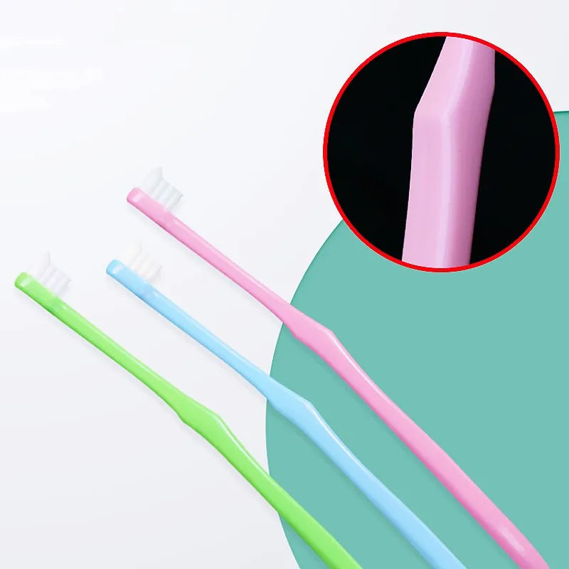 Dog Toothbrush Small Head Pet Toothbrush Dog Teeth Cleaning Soft Hair Teeth Brush for Cat Mouth Cleaning Oral Care Pet Products