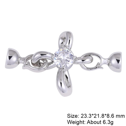 Juya Handmade Decorative Closure Fasteners Connector Clasp Hooks Accessories For DIY Beadwork Pearls Jewelry Making