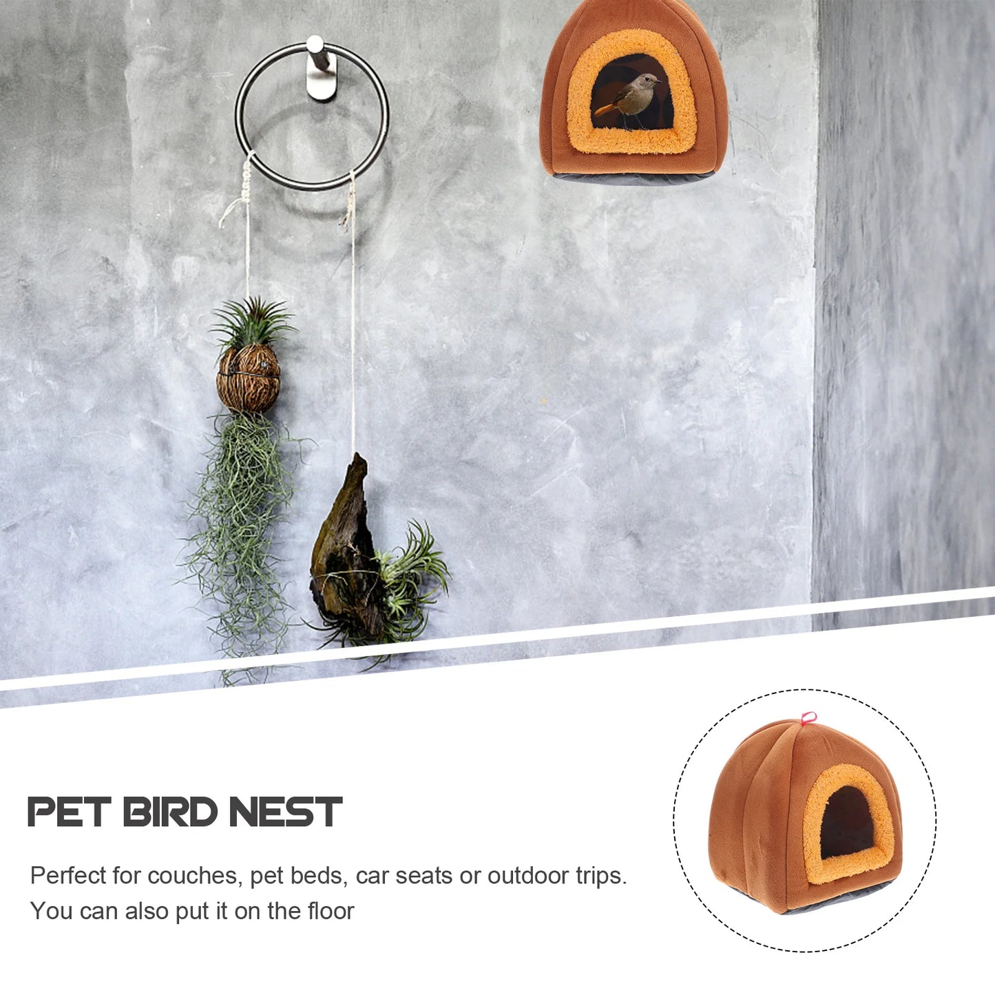 Small Pet Nest For Hamster Hedgehog Chinchilla Warm Sleeping Comfortable Bed Winter Resting Nest For Rabbits