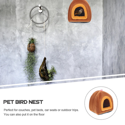 Small Pet Nest For Hamster Hedgehog Chinchilla Warm Sleeping Comfortable Bed Winter Resting Nest For Rabbits