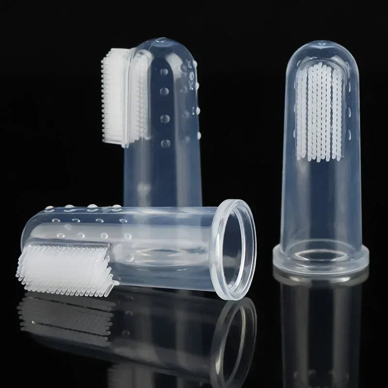 Dog Finger Toothbrush Dog Toothbrush Soft Finger Toothbrushes for Dogs Dental Care Pet Puppy Cat Tooth Brushing Tools Washable