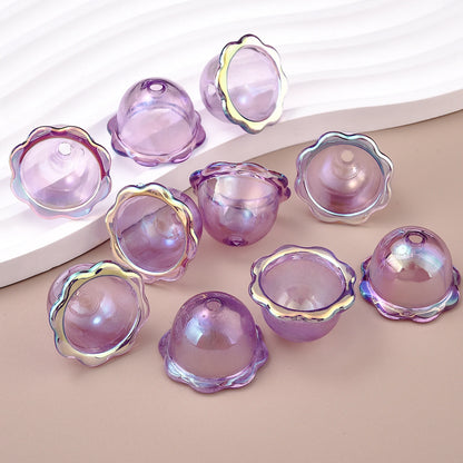 Glitter Wind Bell Spacer Jellyfish Beads Earrings Bracelet DIY Decoration Phone Chain Jewelry Making Accessories Handmade Charms