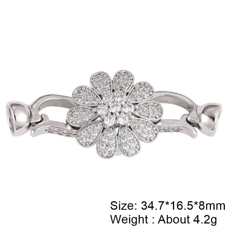 Juya Handmade Decorative Closure Fasteners Connector Clasp Hooks Accessories For DIY Beadwork Pearls Jewelry Making