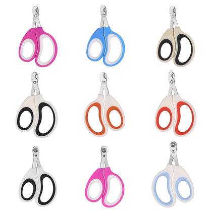 Pet Nail Grooming Clippers Trimmer Cat Nail Clippers Hole Avoid Over Cutting Pet Nail Clippers Professional Pet Paw Trimmer