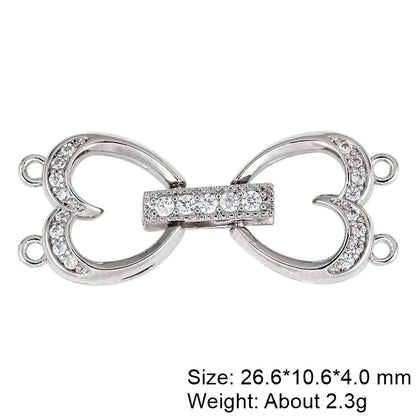 Juya Handmade Decorative Closure Fasteners Connector Clasp Hooks Accessories For DIY Beadwork Pearls Jewelry Making