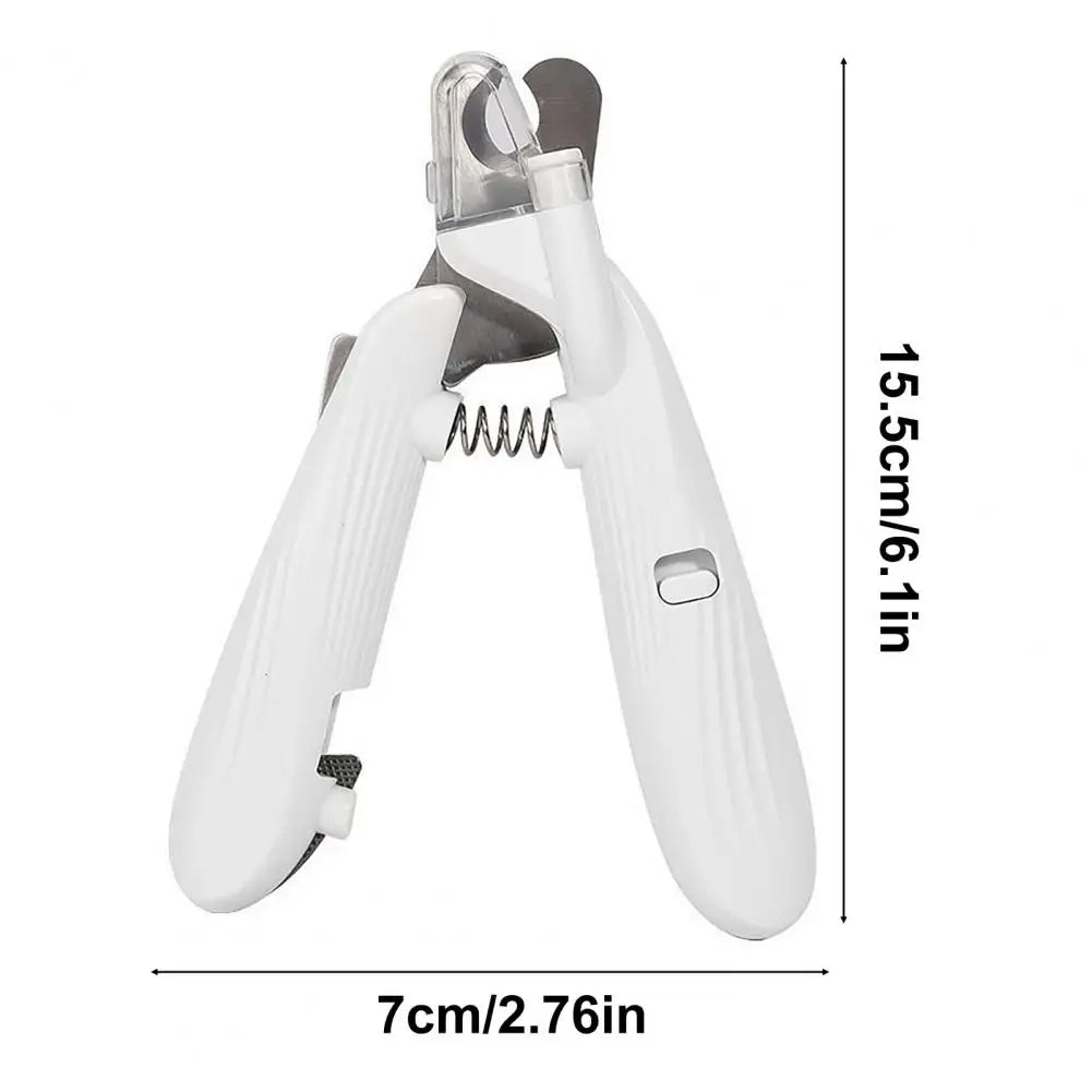 Pet Nail Clippers with Guard Pet Nail Trimmer Set with Light Silent Grinder for Dogs Cats Portable Clippers with for Small
