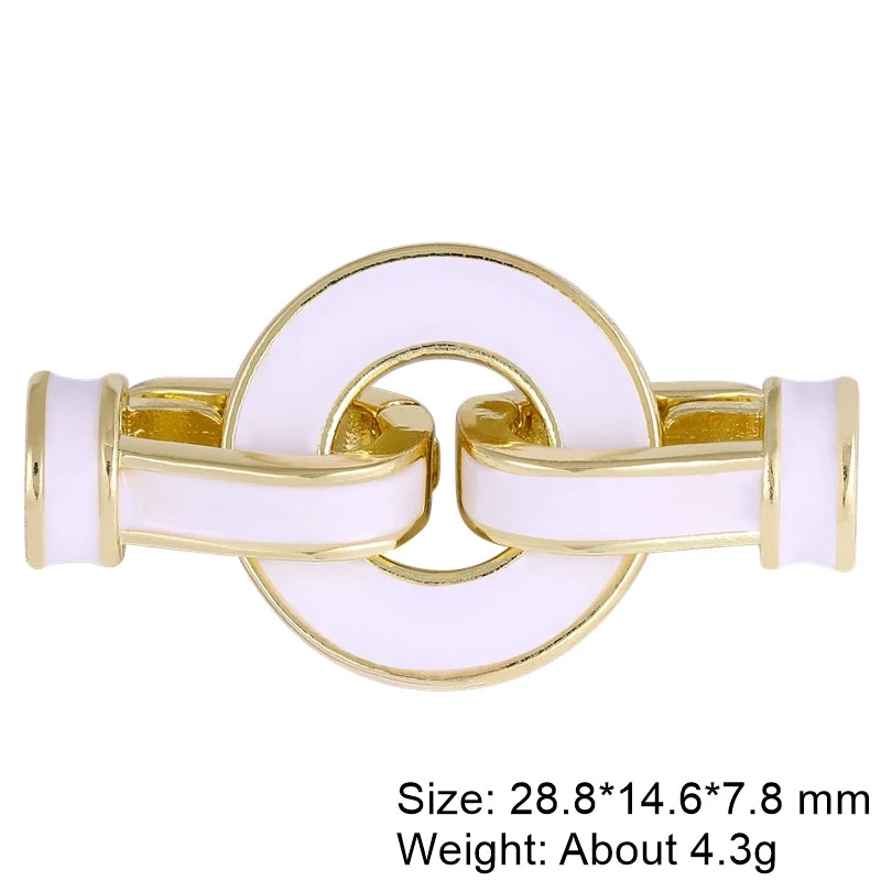 Juya Handmade Decorative Closure Fasteners Connector Clasp Hooks Accessories For DIY Beadwork Pearls Jewelry Making