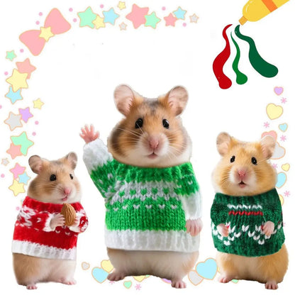 Party Supplies Cute Hamster Sweater Warm Chew Proof Small Pets Sweater Soft Knitted Sweater Winter Outing