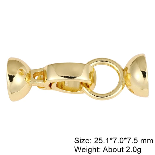 Juya Handmade Decorative Closure Fasteners Connector Clasp Hooks Accessories For DIY Beadwork Pearls Jewelry Making