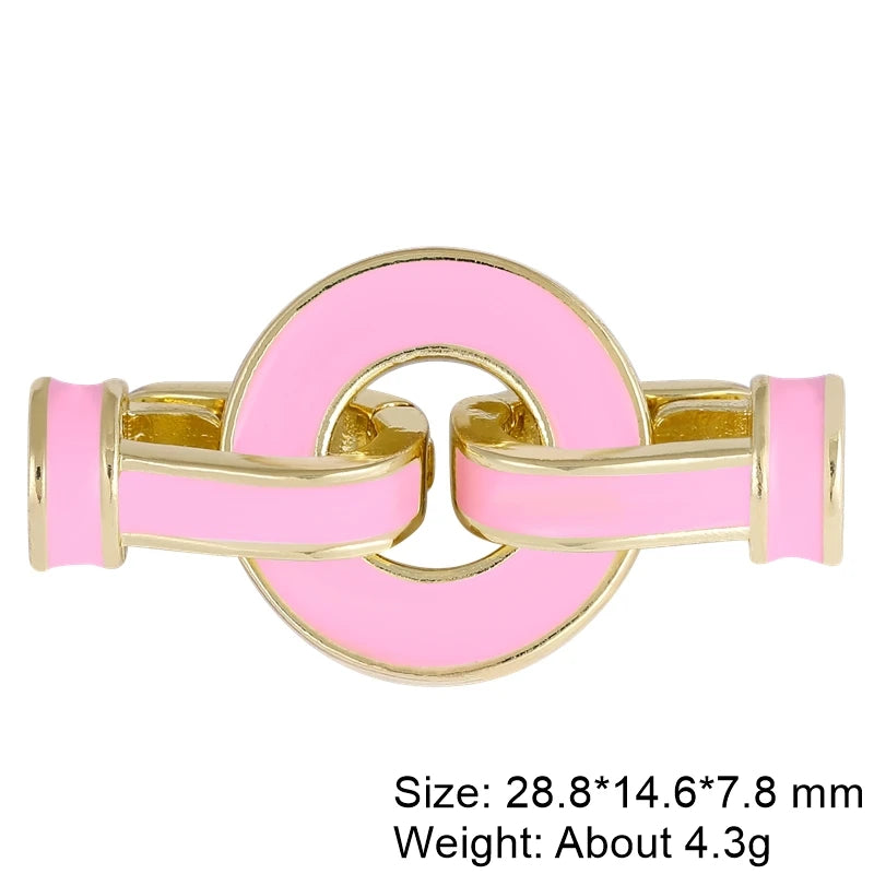 Juya Handmade Decorative Closure Fasteners Connector Clasp Hooks Accessories For DIY Beadwork Pearls Jewelry Making