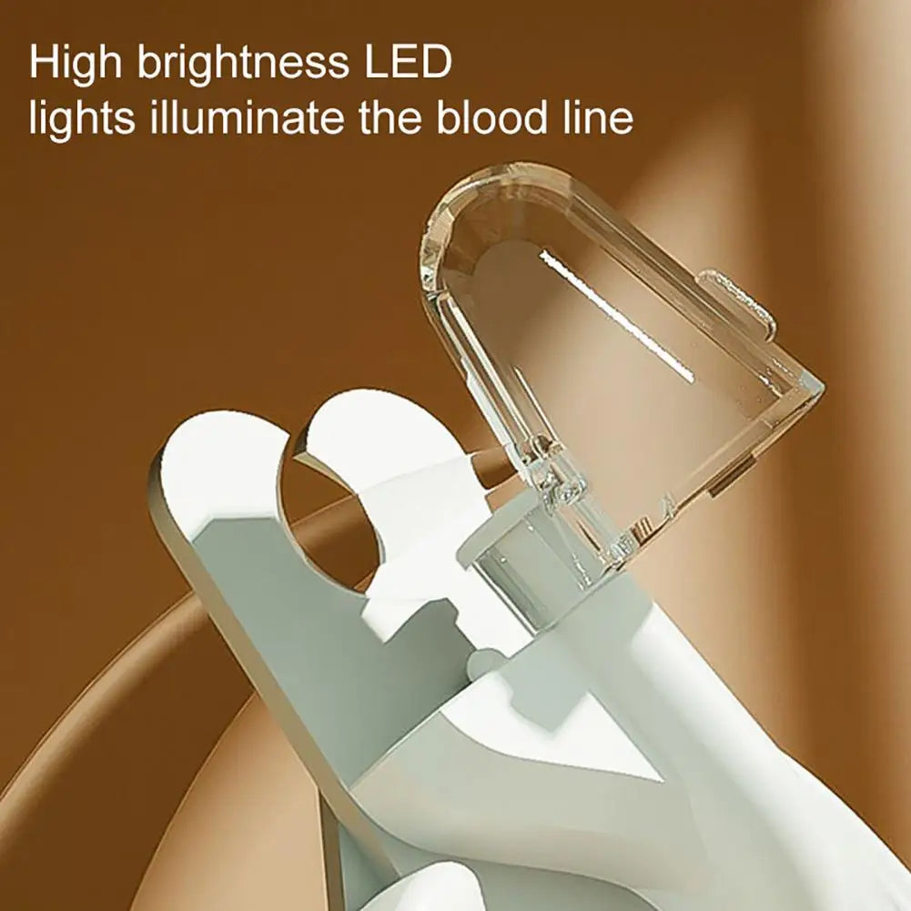 Pet Nail Clippers with Guard Pet Nail Trimmer Set with Light Silent Grinder for Dogs Cats Portable Clippers with for Small